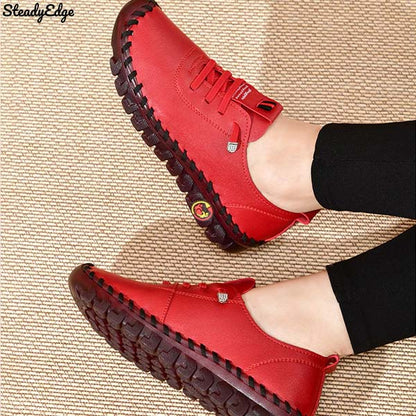 Steadyedge | Women's Cushioned Lace-Up Comfort Shoes
