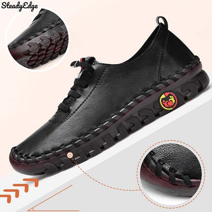 Steadyedge | Women's Cushioned Lace-Up Comfort Shoes