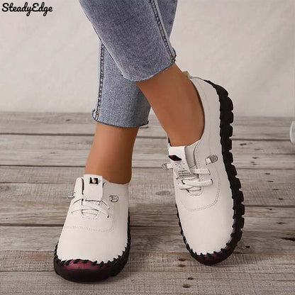 Steadyedge | Women's Cushioned Lace-Up Comfort Shoes