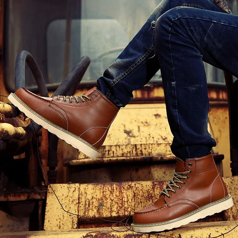 Jakob | Men's Cushioned Lace-Up Retro Boots