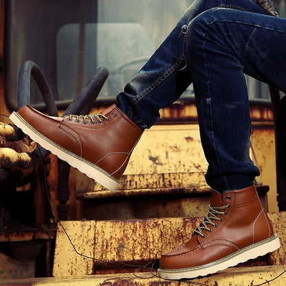 Jakob | Men's Cushioned Lace-Up Retro Boots
