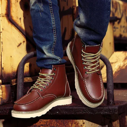 Jakob | Men's Cushioned Lace-Up Retro Boots