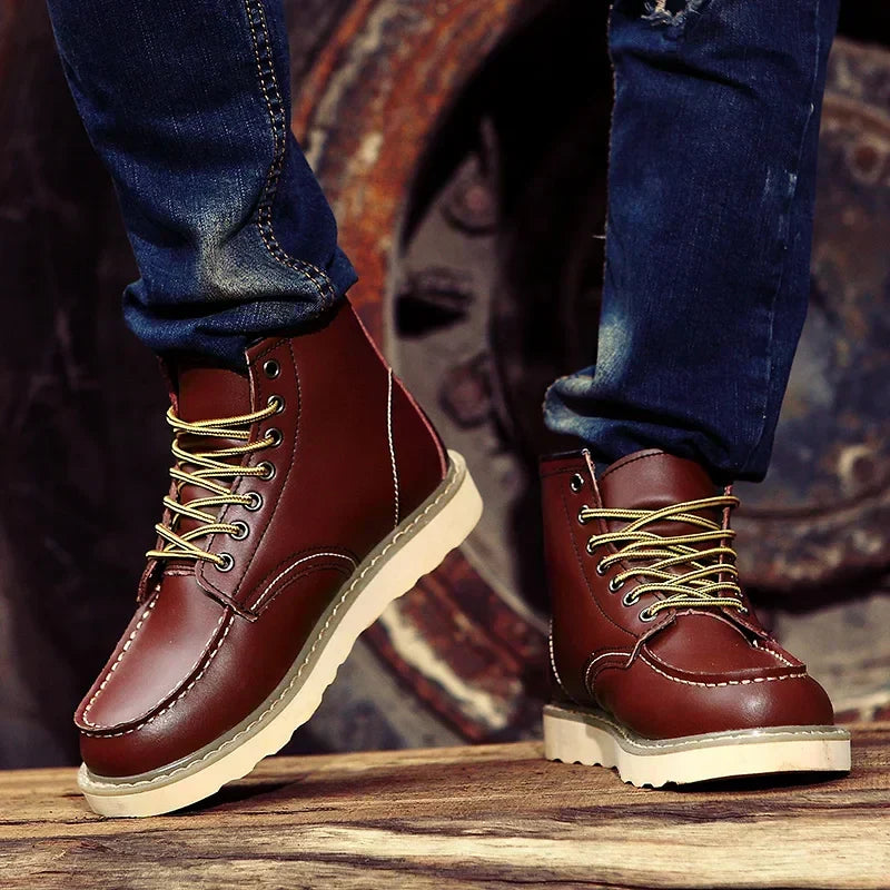 Jakob | Men's Cushioned Lace-Up Retro Boots