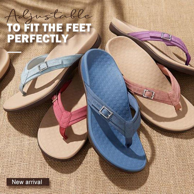 Cushioned Open-Toe Orthopedic Arch Support Flip Flops for Women