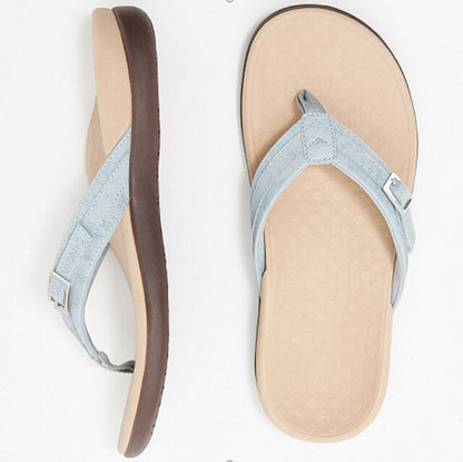 Cushioned Open-Toe Orthopedic Arch Support Flip Flops for Women