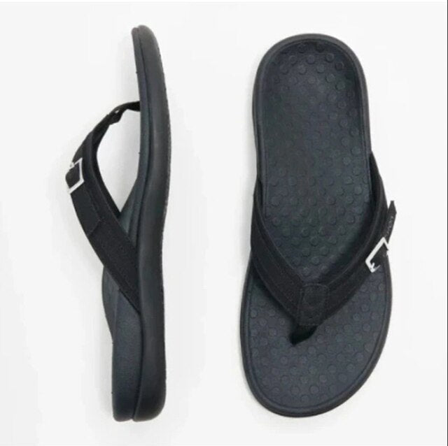 Cushioned Open-Toe Orthopedic Arch Support Flip Flops for Women