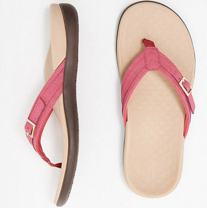 Cushioned Open-Toe Orthopedic Arch Support Flip Flops for Women
