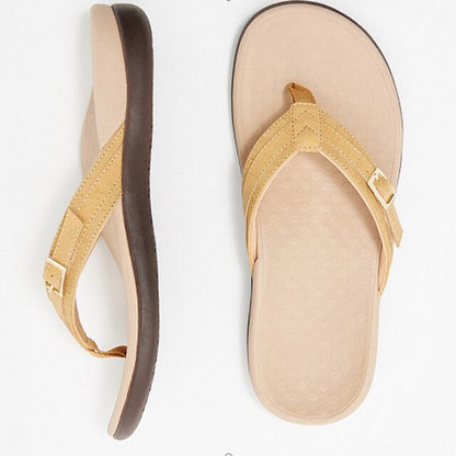 Cushioned Open-Toe Orthopedic Arch Support Flip Flops for Women