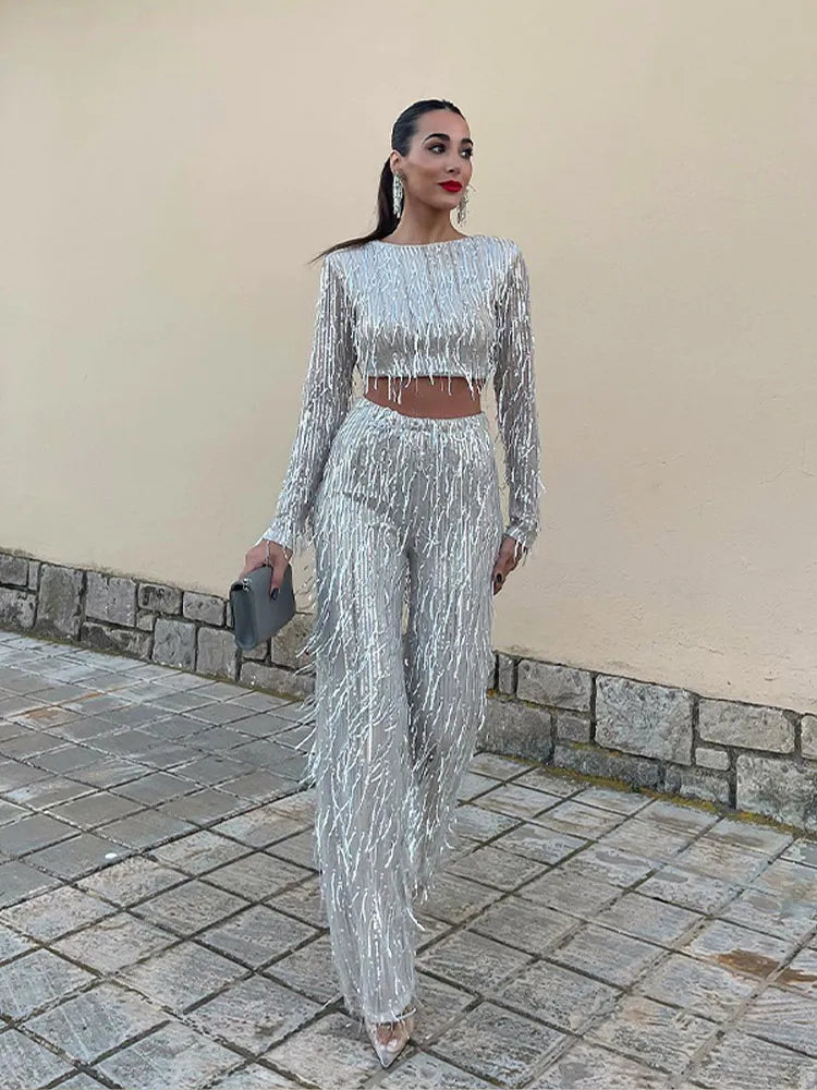 Coraline | Women's Glamorous Sequin Crop