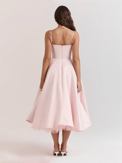 Ophira | Women's Classy Corset Midi Dress