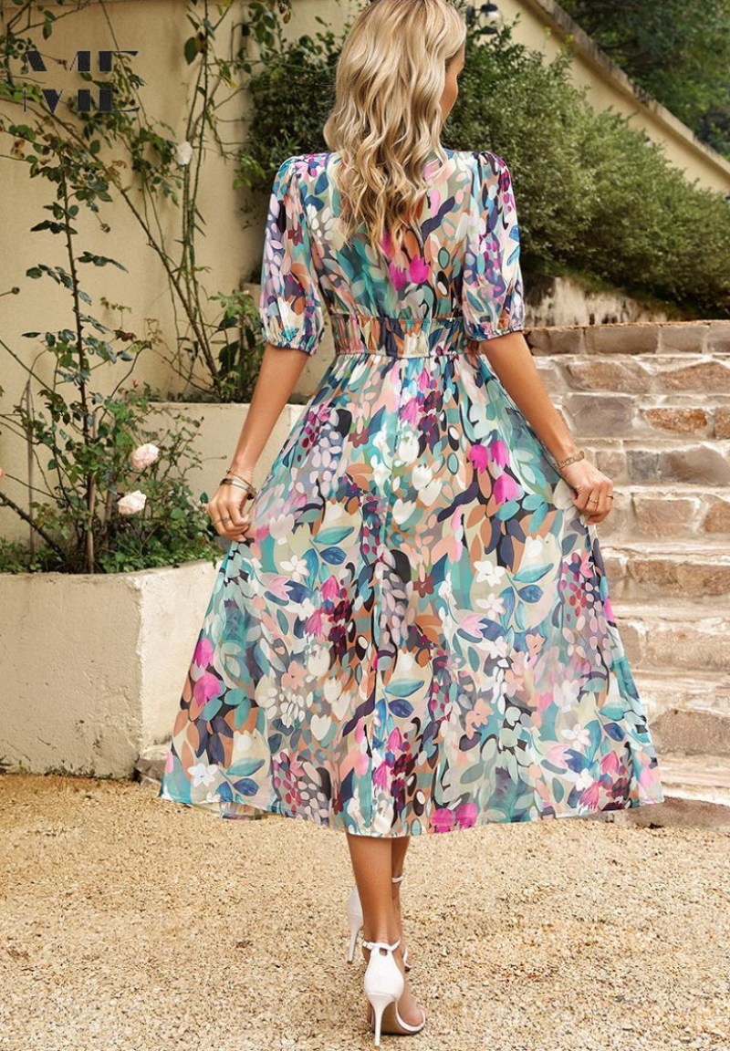 Aria | Elegant Midi Dress for Women