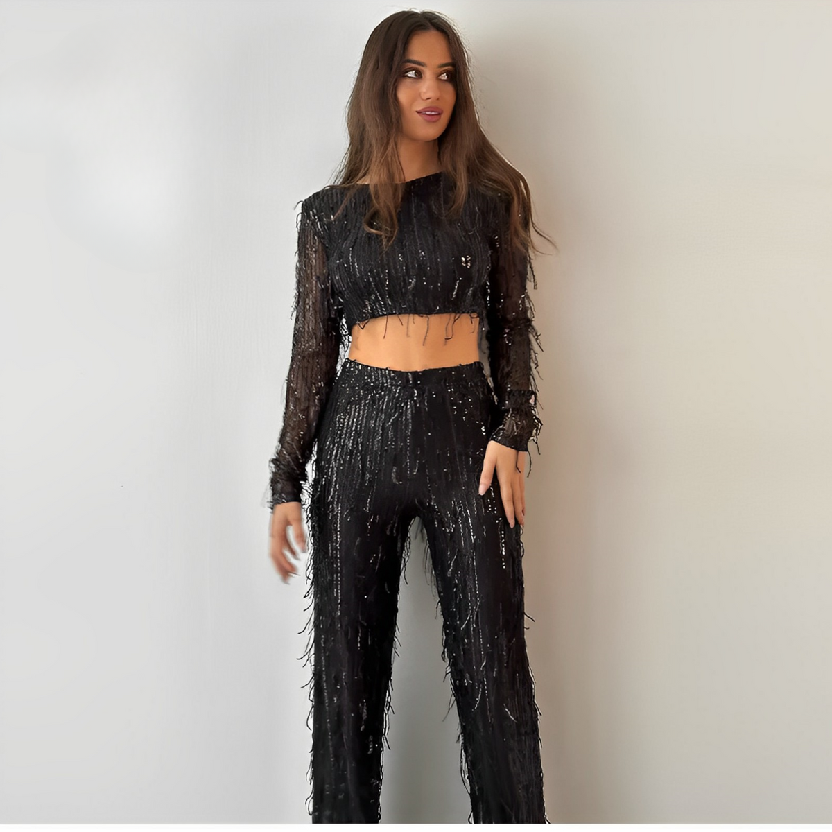Coraline | Women's Glamorous Sequin Crop