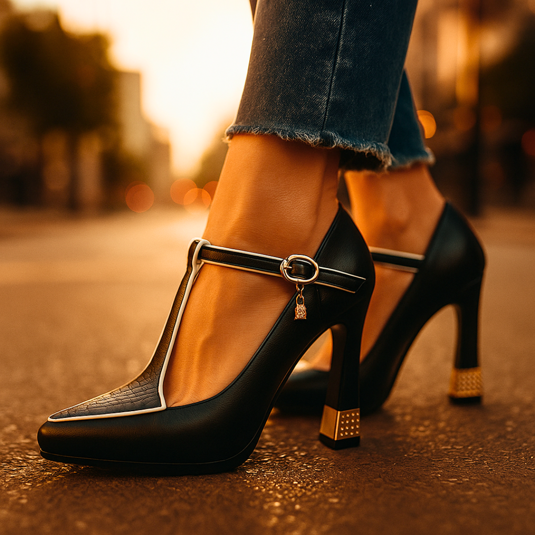 Viv | Women's Orthopedic Buckle Sophisticated Heels