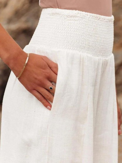 Women's Lily Flowing Beach Trousers with Wide Legs