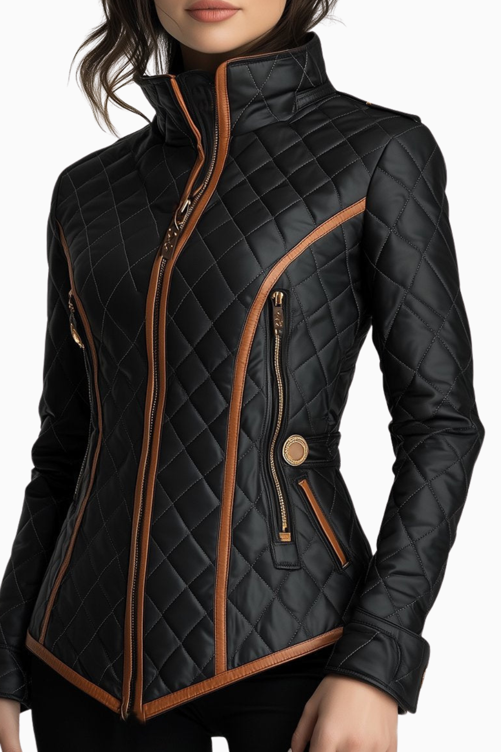 Lily | Women's Diamond Quilted, Padded Jacket with Pockets