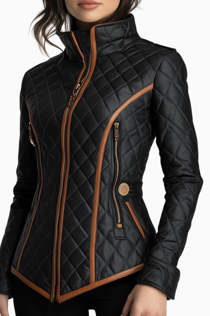 Lily | Women's Diamond Quilted, Padded Jacket with Pockets