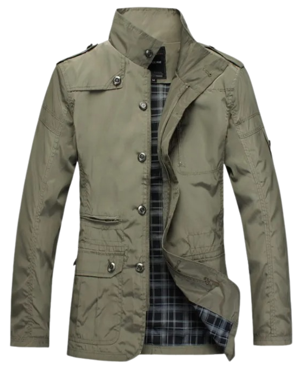 Men's Elegant Windproof Jacket with Long Sleeve
