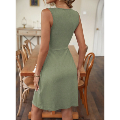 Roselind | Women's Relaxed Twisted Comfort Mini Dress