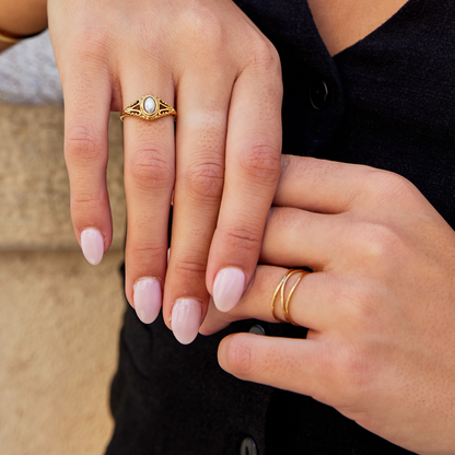 Aitana | Vintage Pearl Ring