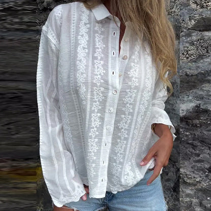 Kathlyn | Women's Relaxed Button-Up Polo Shirt