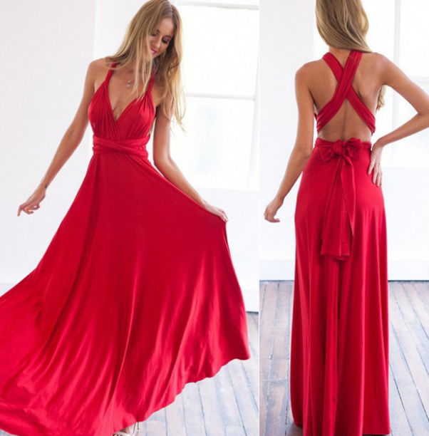 Women's a-Lot, Multi-Functional Wrap Maxi Dress