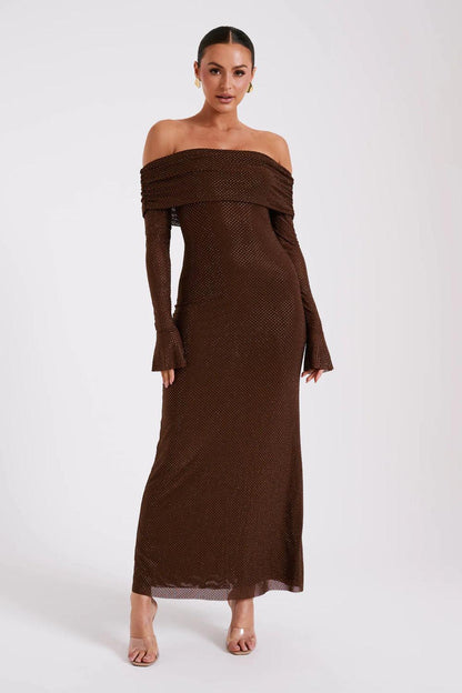Astella | Women's Spray Maxi Dress with Long Sleeve