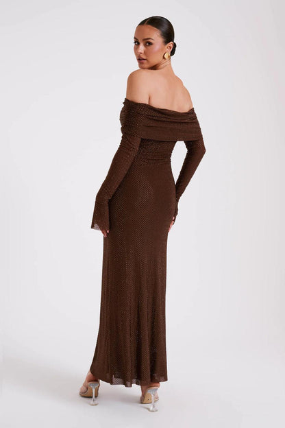 Astella | Women's Spray Maxi Dress with Long Sleeve