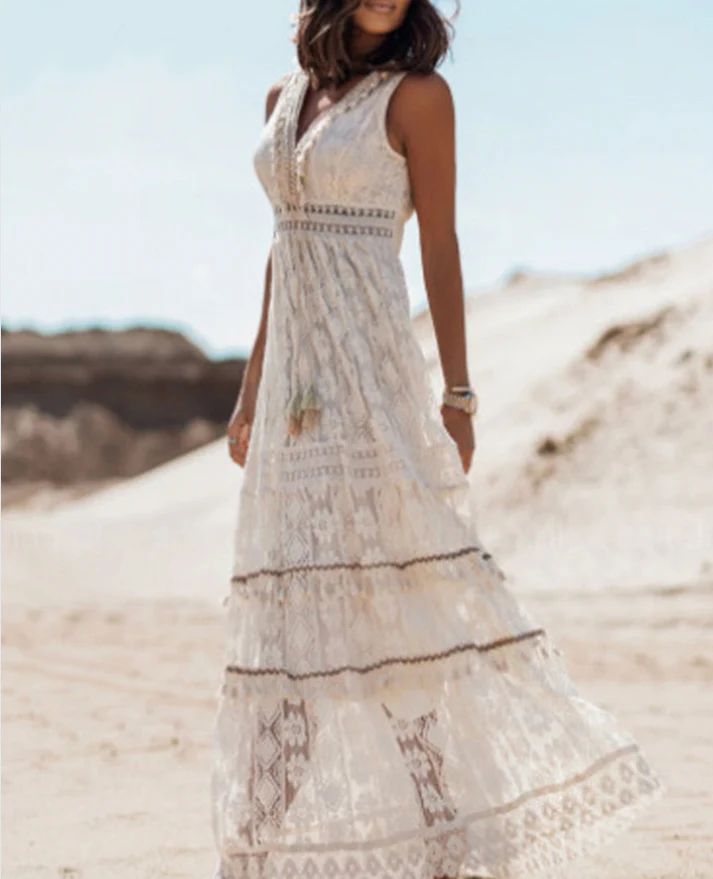 Nina | Women's Luxe Bohemian Midi Dress (Almost Sold Out)