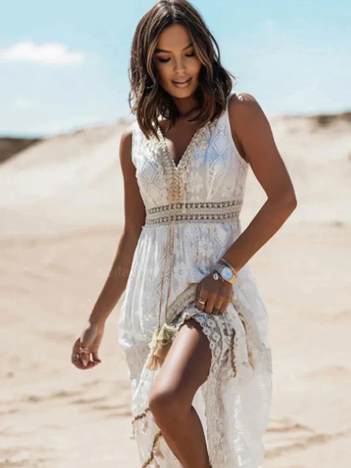 Nina | Women's Luxe Bohemian Midi Dress (Almost Sold Out)