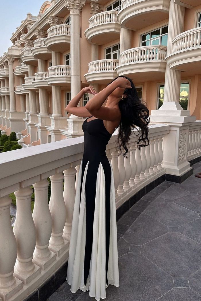 Eliana | Women's Paneled Maxi Dress