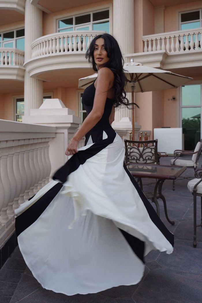 Eliana | Women's Paneled Maxi Dress