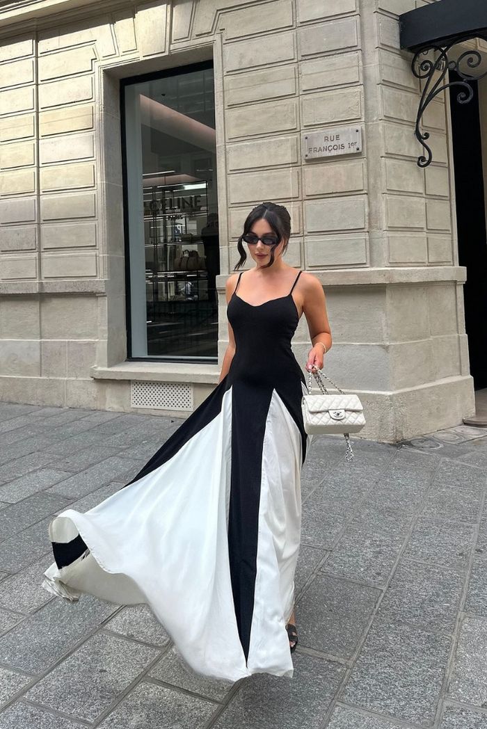 Eliana | Women's Paneled Maxi Dress