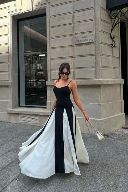 Eliana | Women's Paneled Maxi Dress