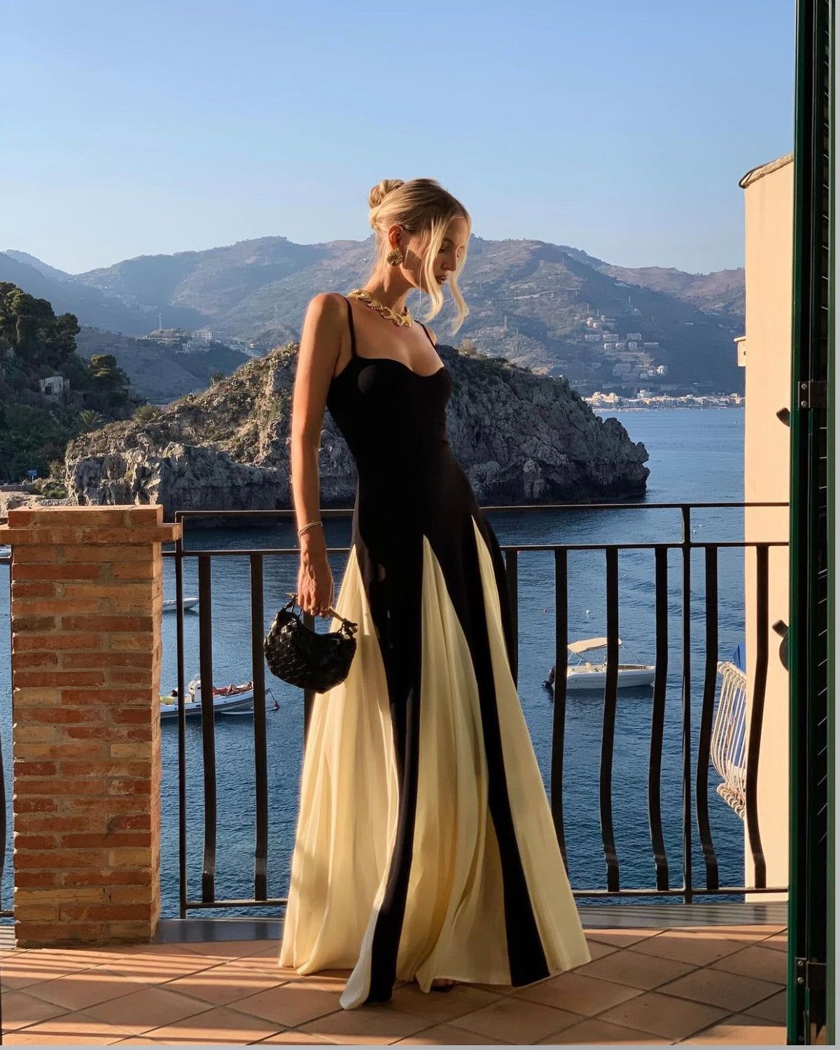 Eliana | Women's Paneled Maxi Dress