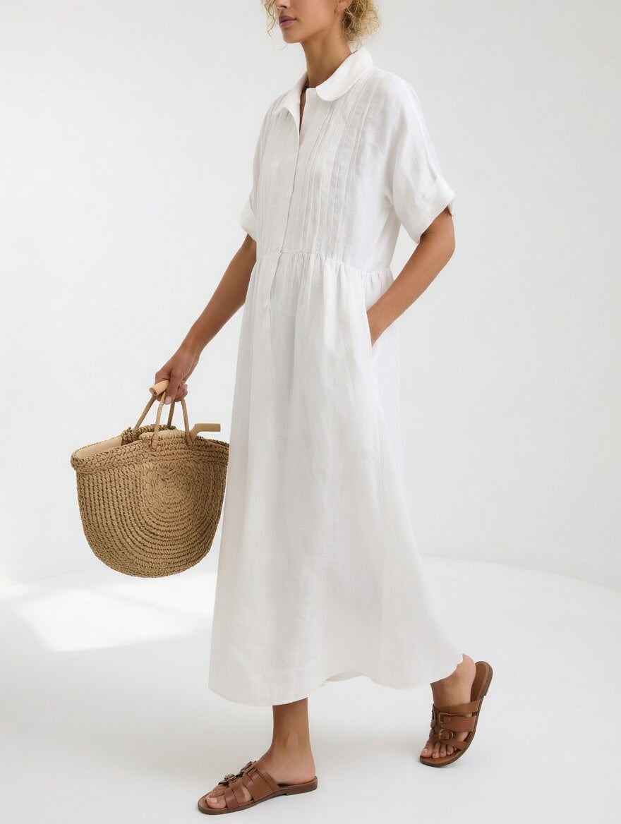 Lysandra | Women's Longline Breezy Summer Shirt Maxi Dress
