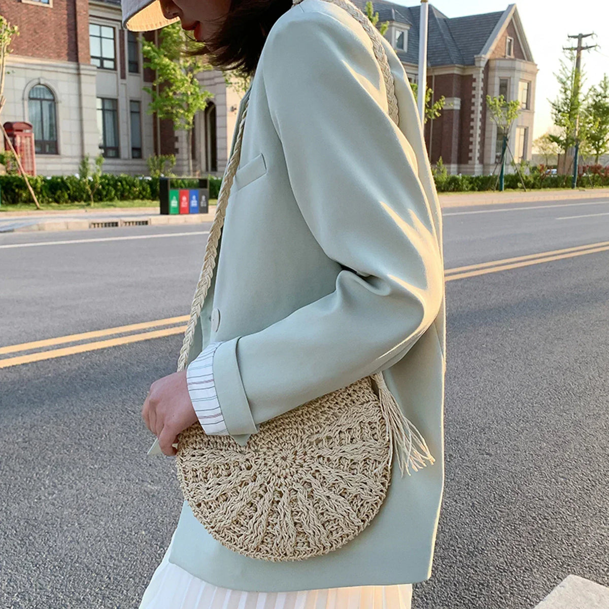 Eirinora | Crocheted Shoulder Bag in Bohemian Style