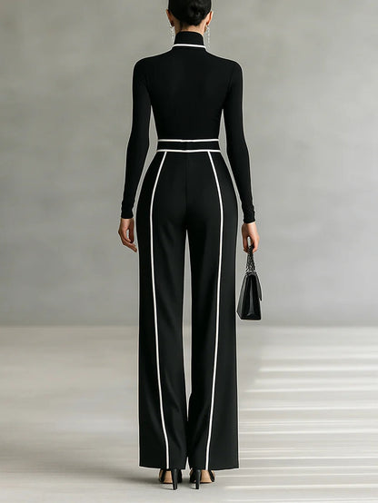 Alina | Women's Two-Piece Set with High Collar