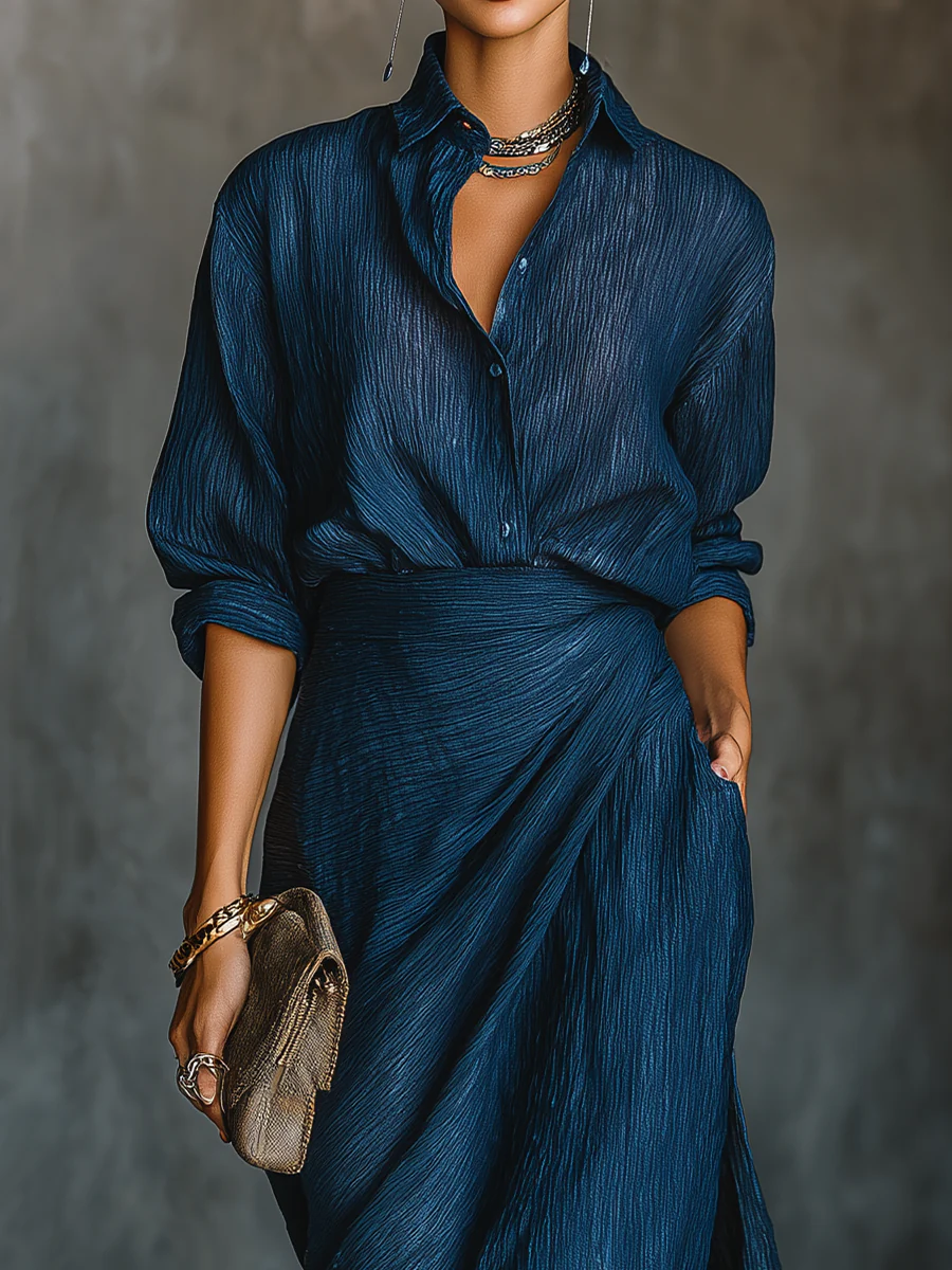 Stella | Women's Elegant Draped Ensemble