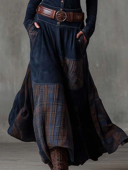Helena | Women's Belted Maxi Dress with Pockets