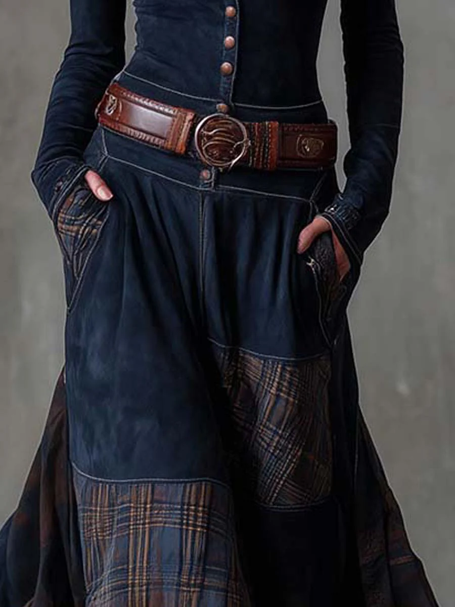 Helena | Women's Belted Maxi Dress with Pockets