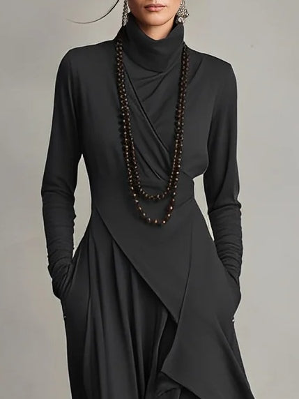 Keirae | Women's Chic Long Maxi Dress with Long Sleeve
