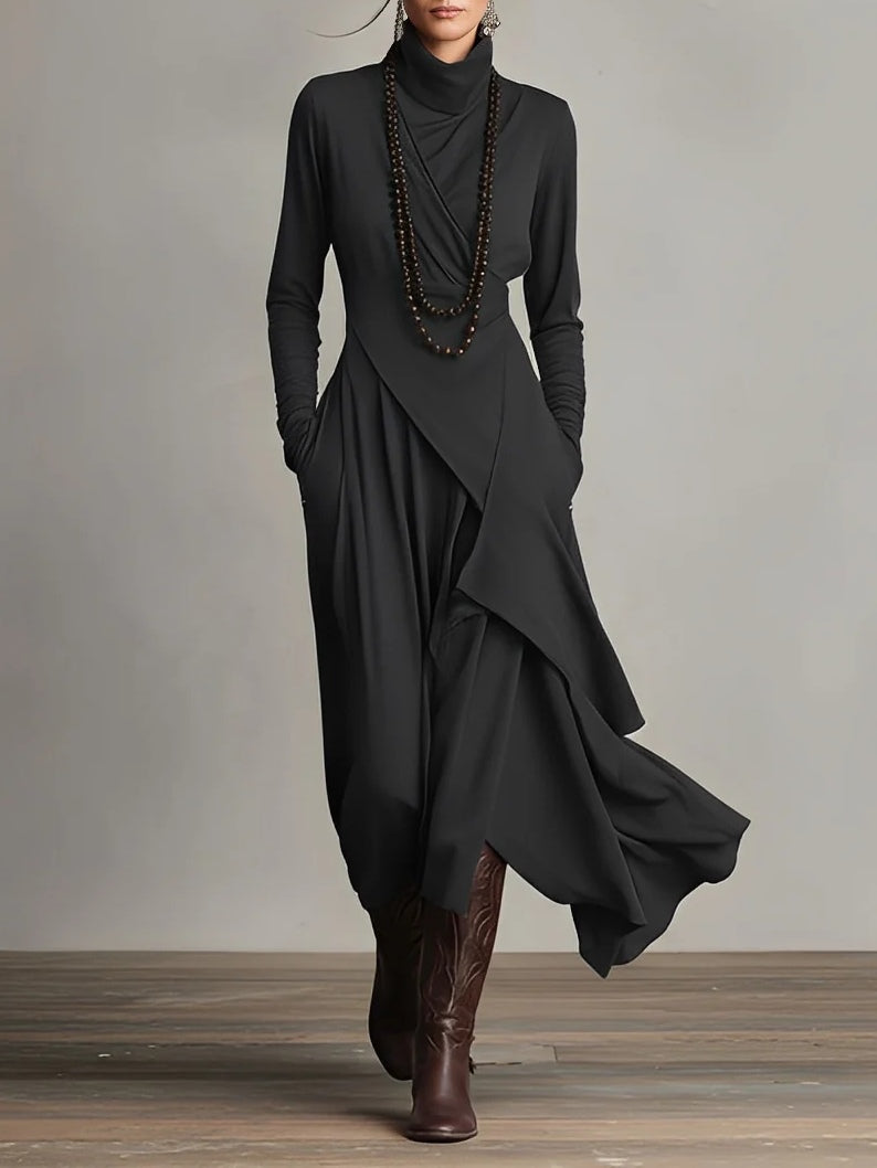 Keirae | Women's Chic Long Maxi Dress with Long Sleeve