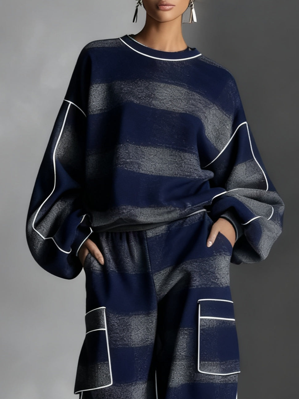 Louise | Women's Checkered Two-Piece Set