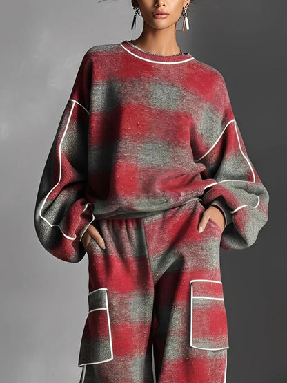 Louise | Women's Checkered Two-Piece Set
