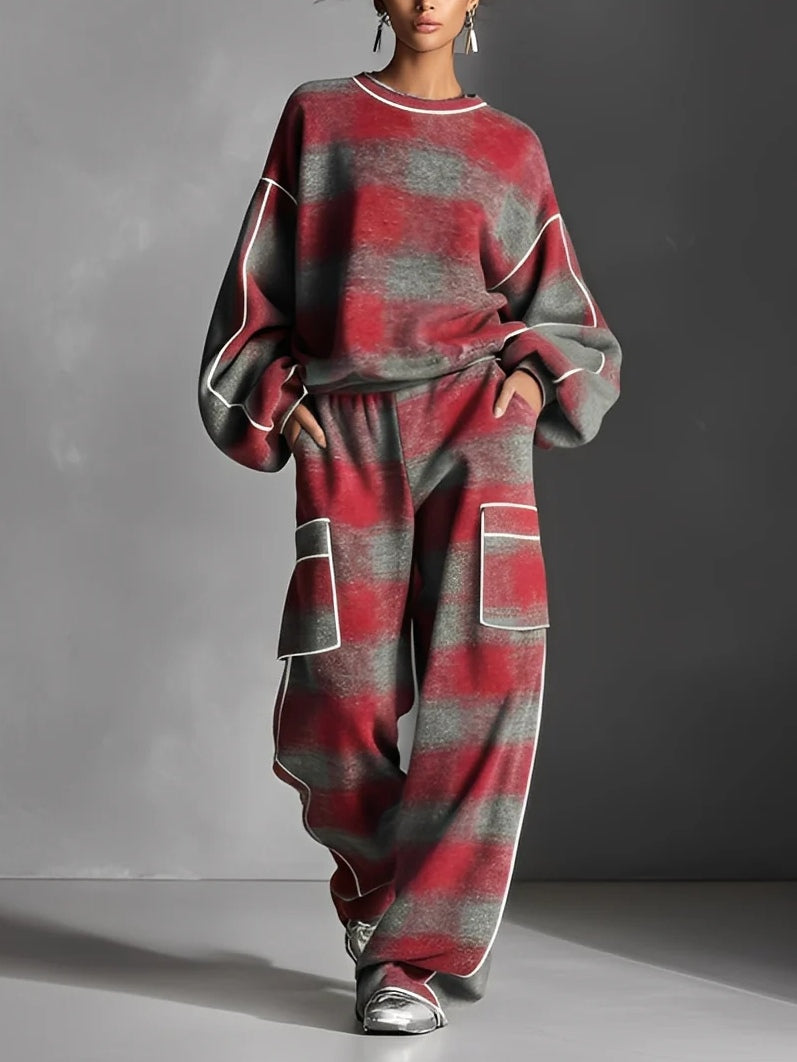 Louise | Women's Checkered Two-Piece Set