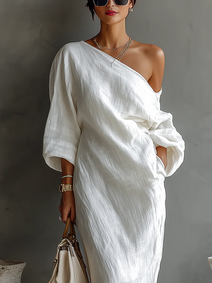 Women's Nelle Chic Maxi Dress with Long Sleeve