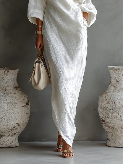 Women's Nelle Chic Maxi Dress with Long Sleeve