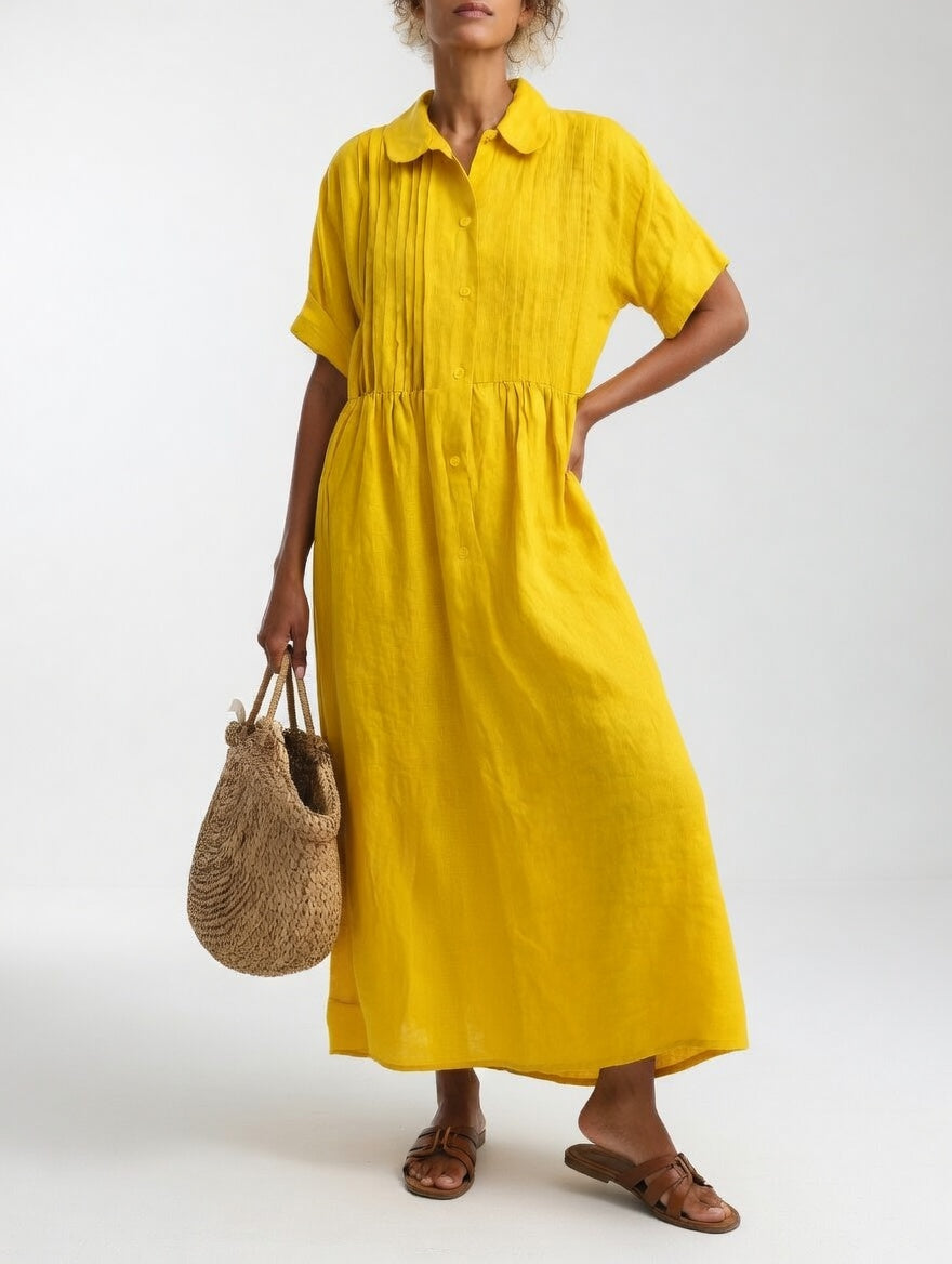 Lysandra | Women's Longline Breezy Summer Shirt Maxi Dress