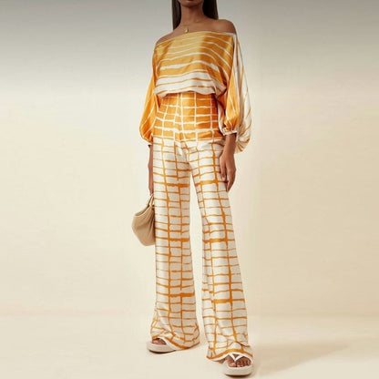 Women's Chic Summer Two-Piece Outfit, Trendy Style