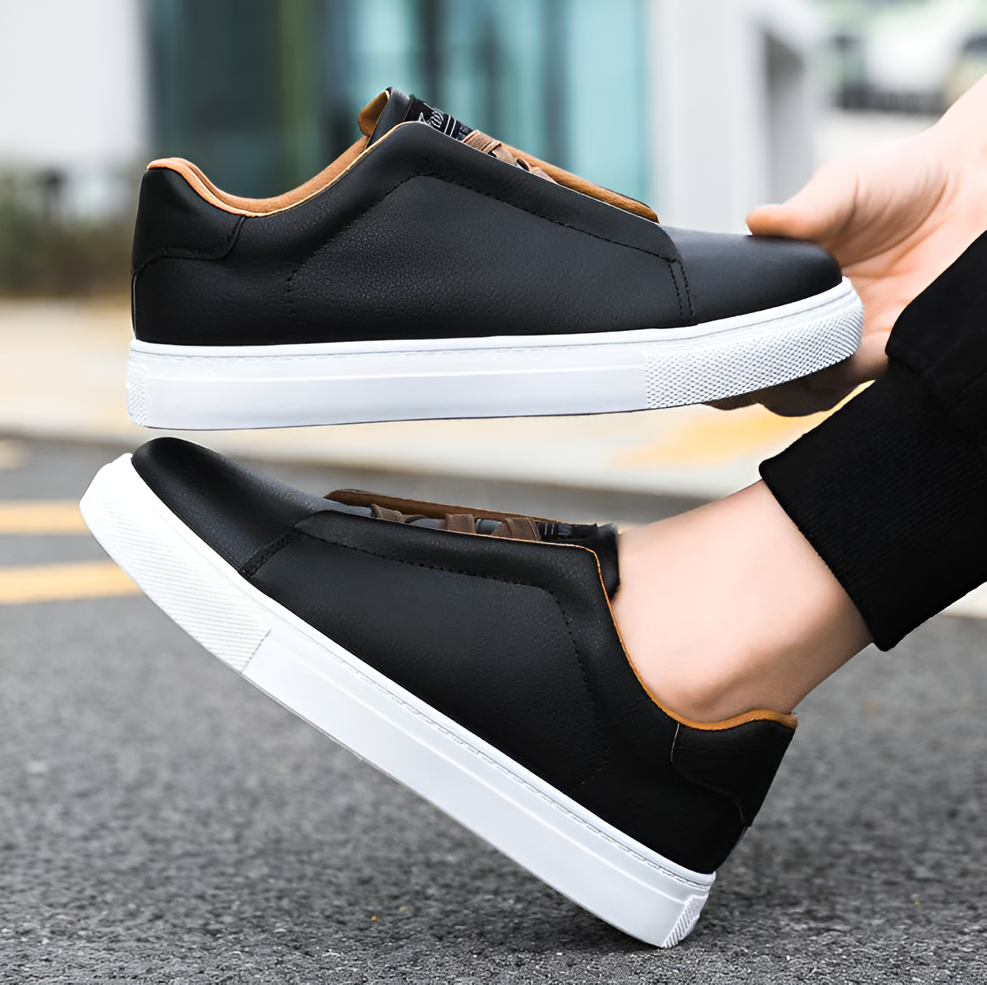 Bernardo | Men's Cushioned Slip-On Chic Trainers